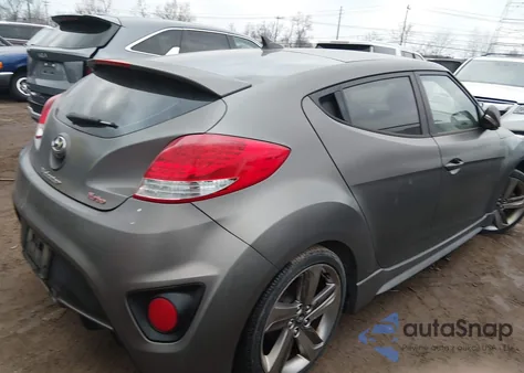 2013 Hyundai Veloster Turbo W/Blue from USA, damaged, VIN KMHTC6AE7DU180587